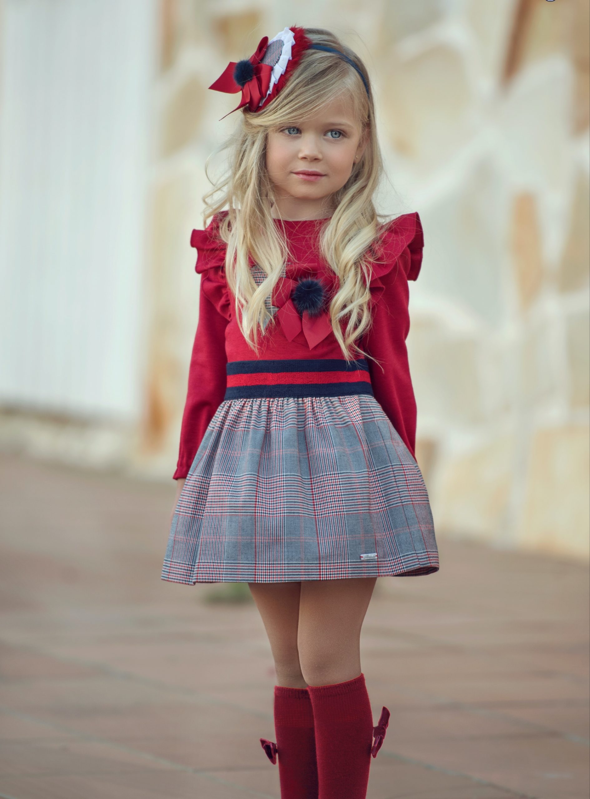Vestido niña rojo de Miranda «Bella»