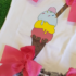 conjunto bebé niña con braguita y camisa de helado